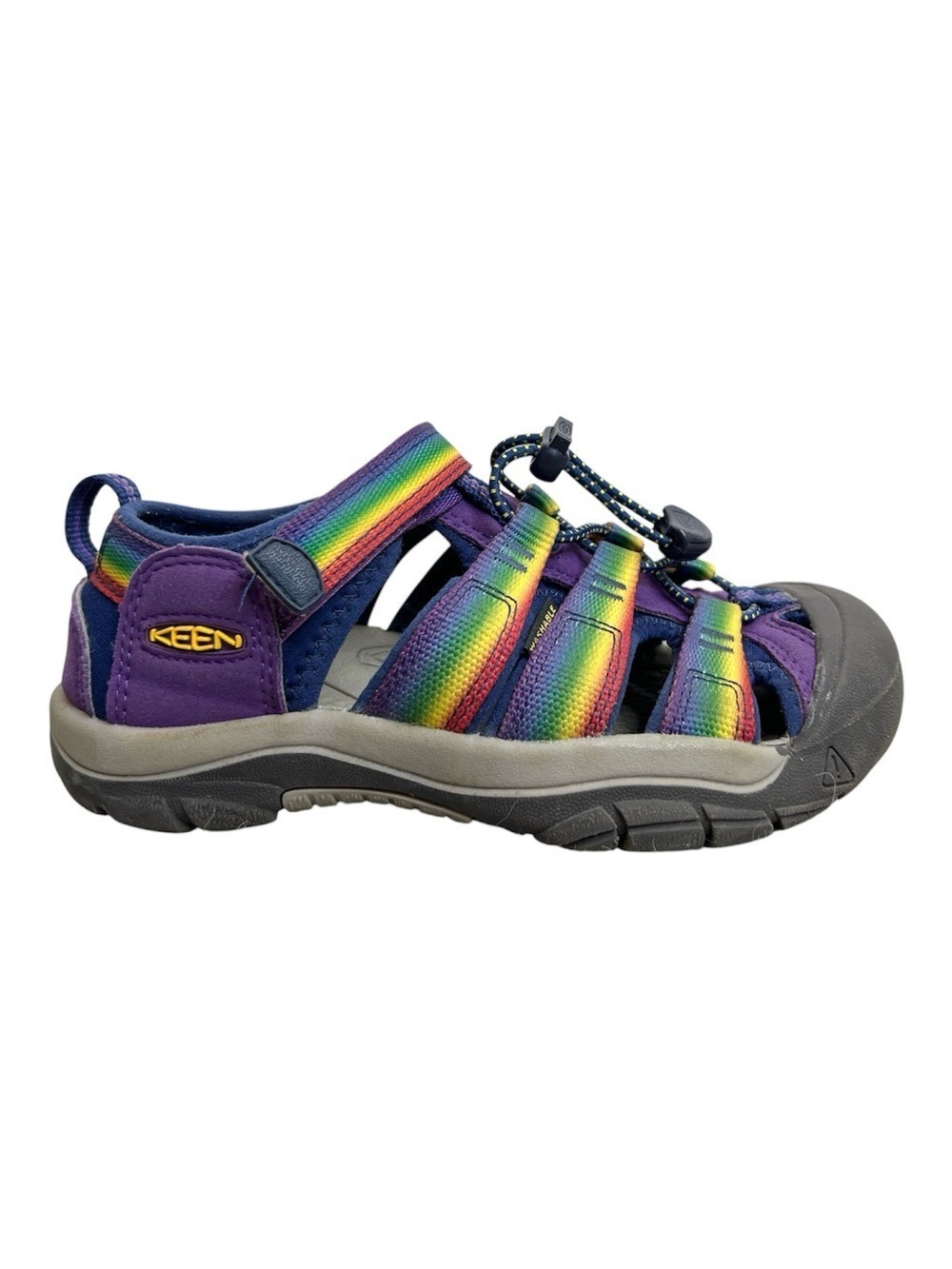 KEEN purple rainbow washable structured closed toe sandals Big Kid 2